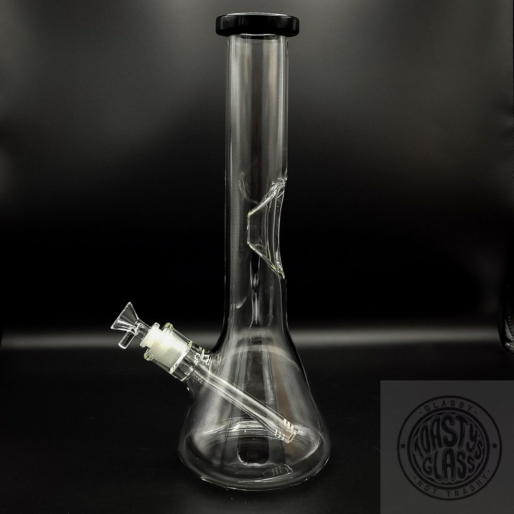 14&quot; CLEAR BEAKER WATER PIPE w ICE CATCHER